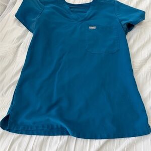 Alps Blue FIGS Catarina Scrub Top